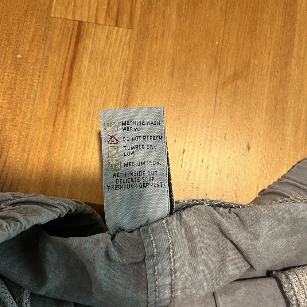 Gramicci Shorts Womens Medium Blue Gray Climbing Belted Hiking Gorp Outdoors USA